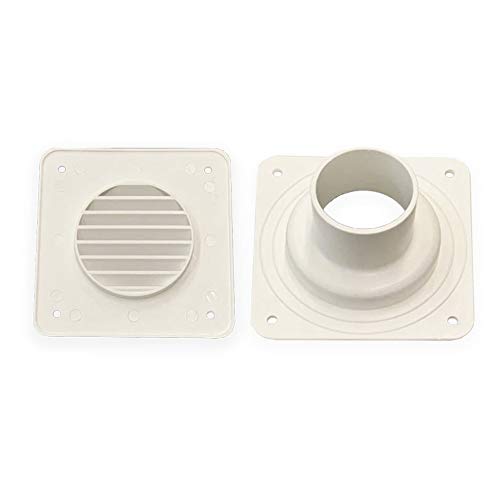 White Louver Cover and Cone Plate Battery Box Vent System D8241