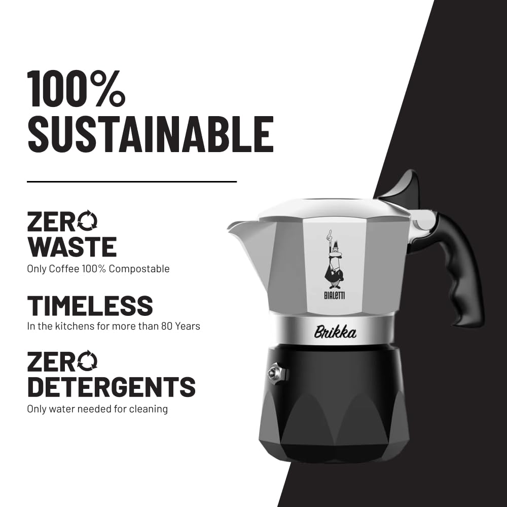 Black 2 Espresso Shots Moka Pot Stovetop Espresso Maker R76215