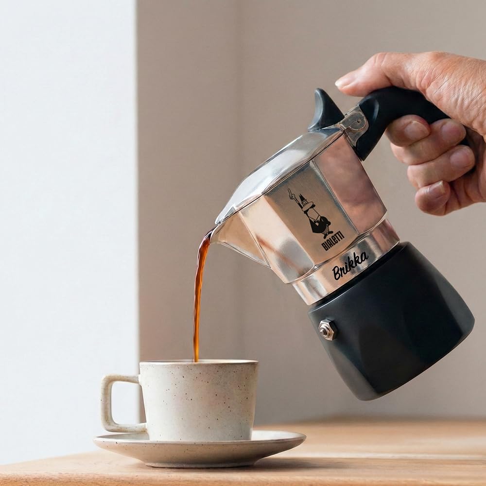 Black 2 Espresso Shots Moka Pot Stovetop Espresso Maker R76215