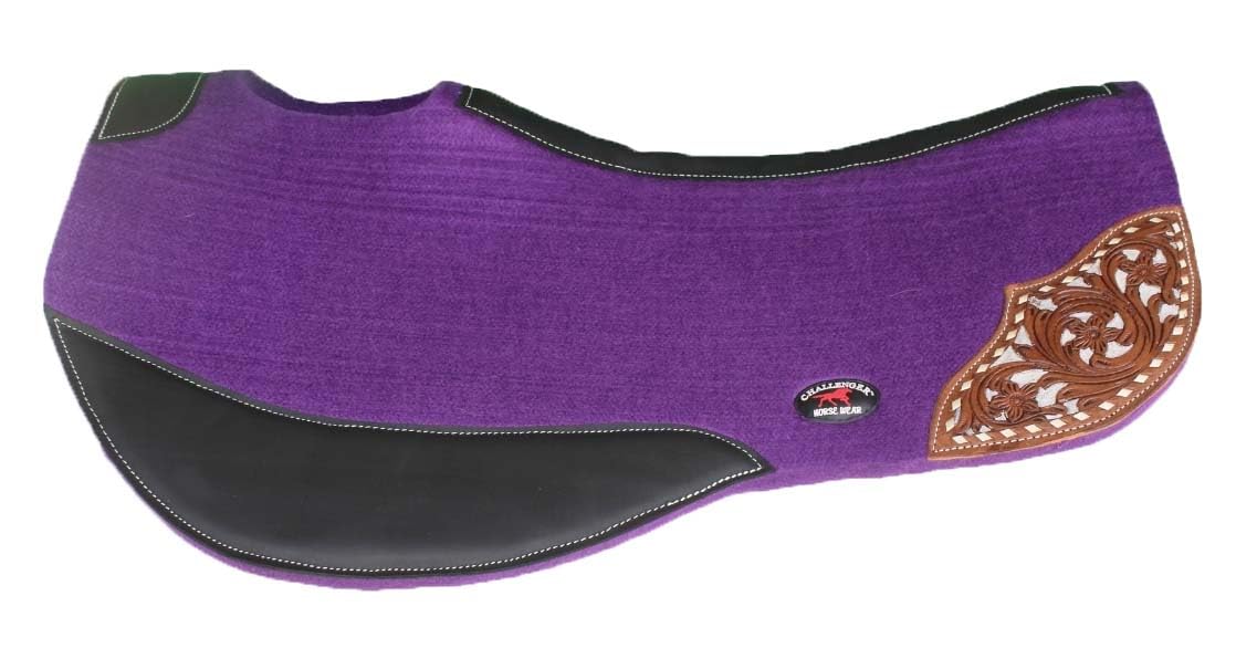 32" x 32" Western Contoured Wool Felt Saddle Pad W960900