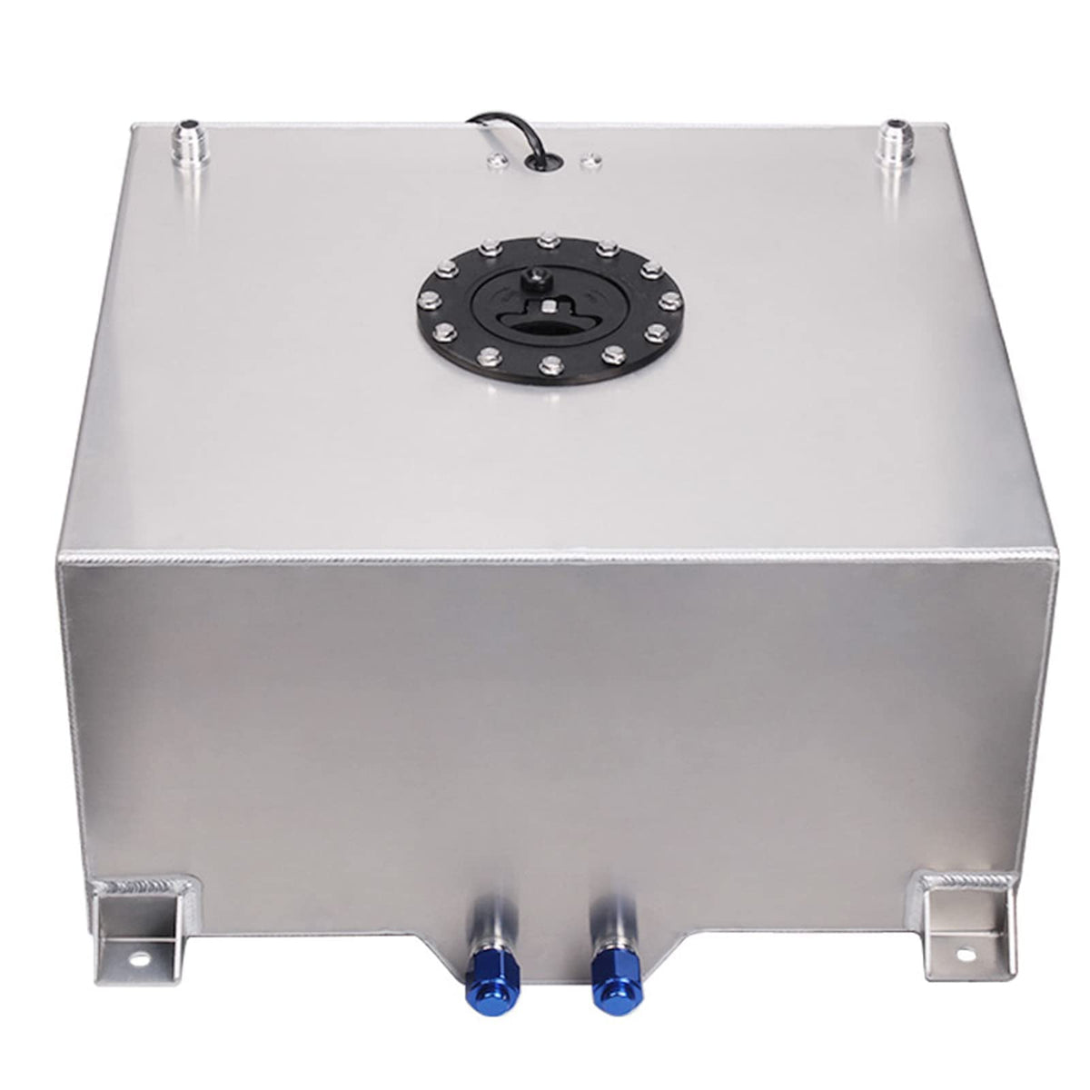 5 Gallon 20L Polished Aluminum Fuel Cell Tank with Cap and Level Sender W572898