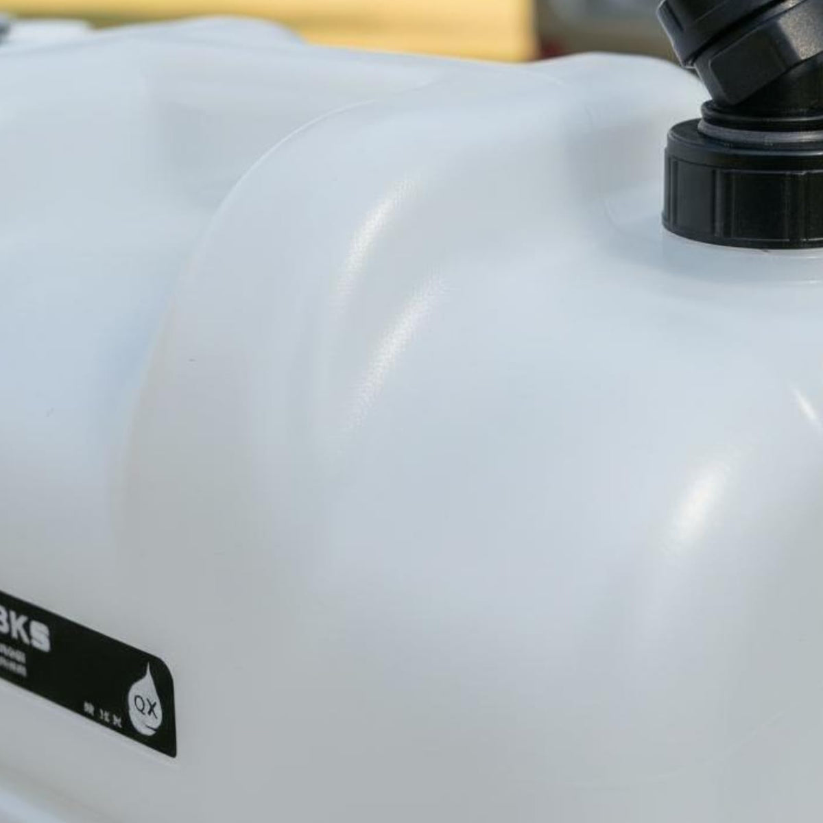 Black Portable Water Tank with Faucet and Wheels N840