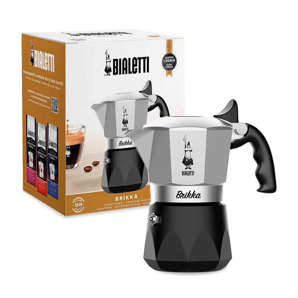 Black 2 Espresso Shots Moka Pot Stovetop Espresso Maker R76215