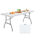 6FT Portable Folding Picnic Table with Handle Q97991