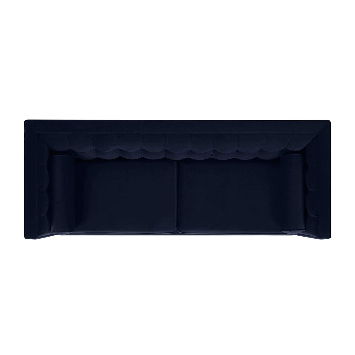 Dark Navy Blue Performance Velvet Tufted Sofa Q434888