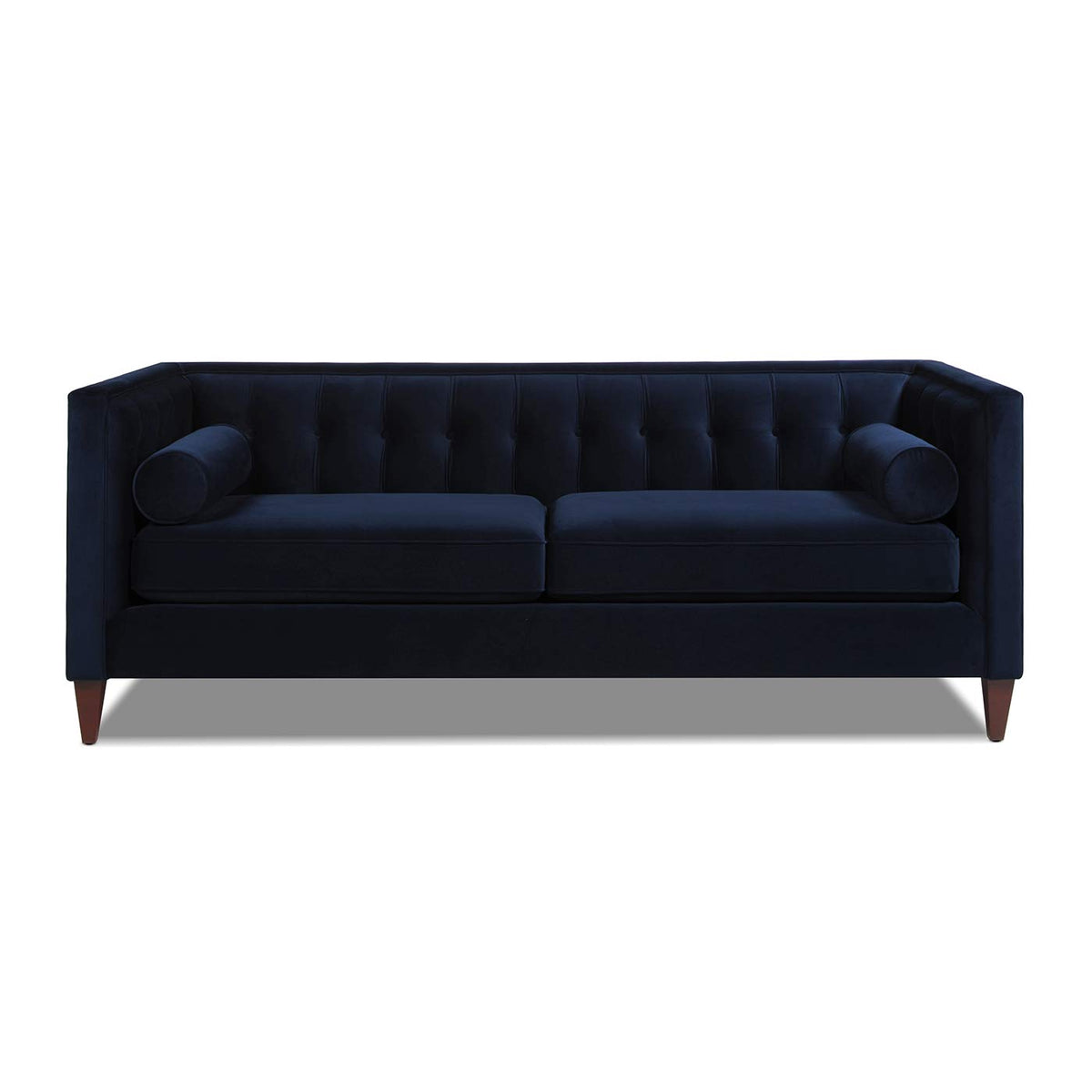 Dark Navy Blue Performance Velvet Tufted Sofa Q434888