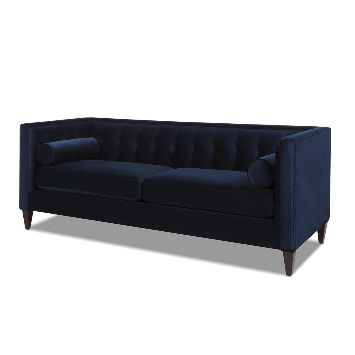 Dark Navy Blue Performance Velvet Tufted Sofa Q434888