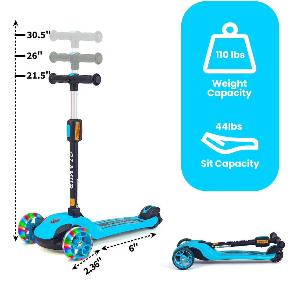 2-in-1 Folding 3 Wheel Kick Scooter T569650