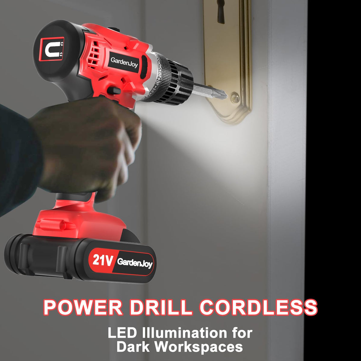20v Cordless Drill Set with Charger 3/8" Keyless Chuck L191