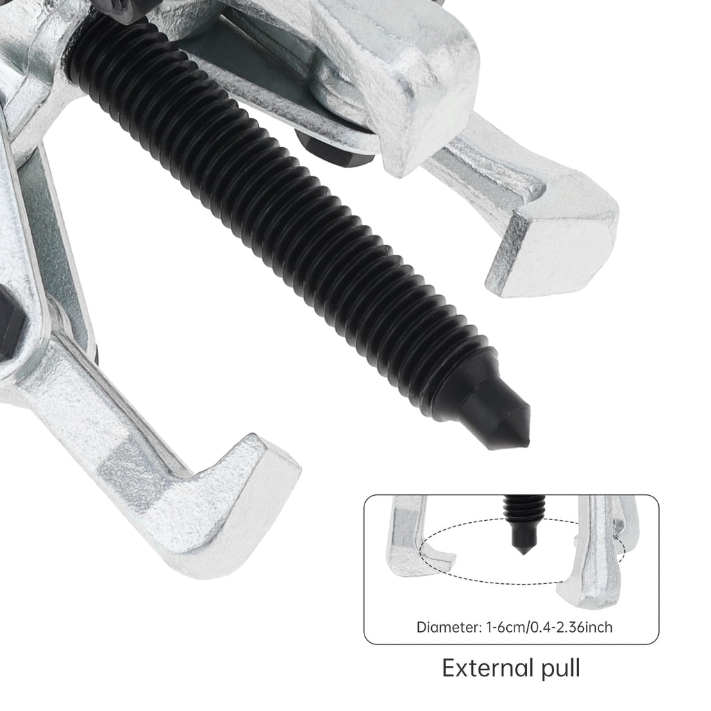 2.36 Inch Adjustable High Carbon Steel 3-Jaw Gear Puller Tool F9622