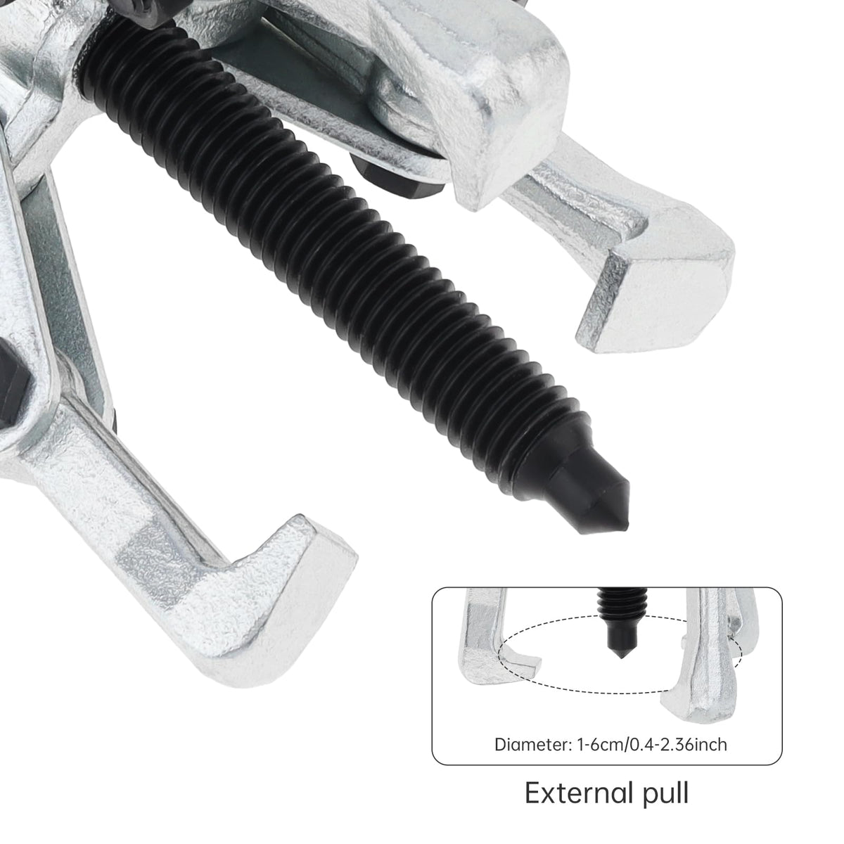 2.36 Inch Adjustable High Carbon Steel 3-Jaw Gear Puller Tool F9622