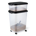30lbs and 10lbs Pet Food Storage Container Set with Scoop H38605