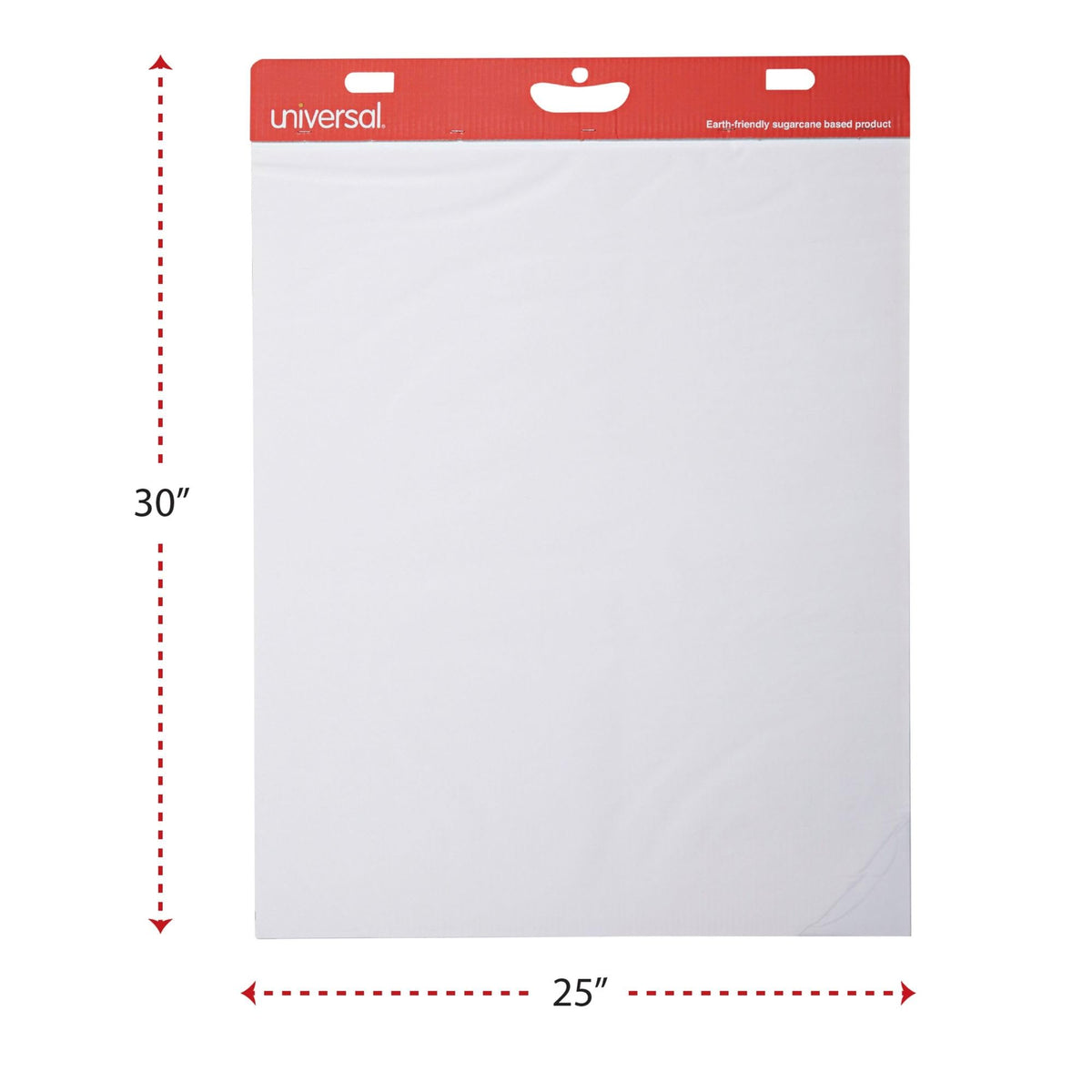 Self Stick Easel Pads, Unruled, 25 x 30, White, 30-Sheet, Case of 2 S476792
