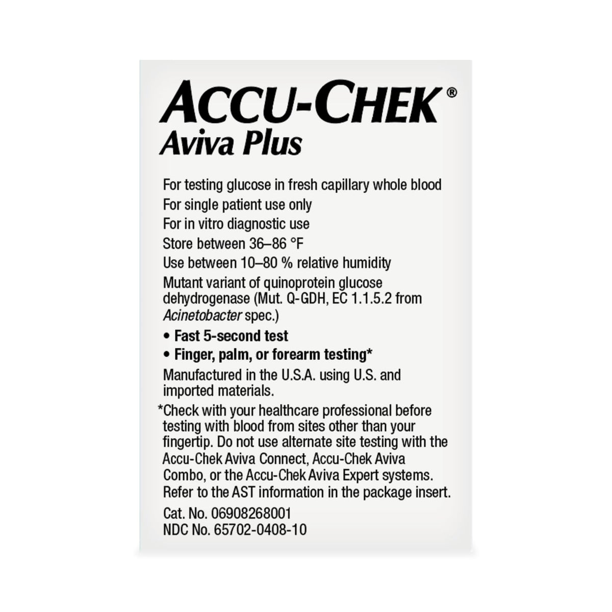 Blood Glucose Test Strips Pack of 100 O851593