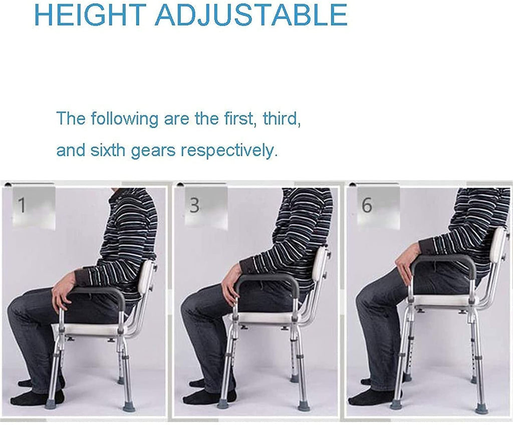 Adjustable Transfer Bench with Arms and Back Q274621