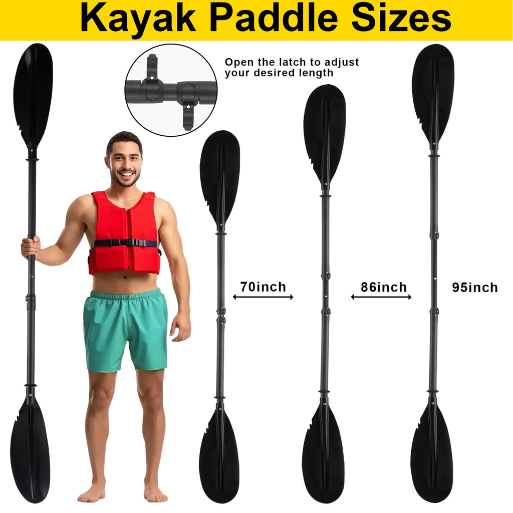 Telescoping Kayak Paddle Black 94inch U499