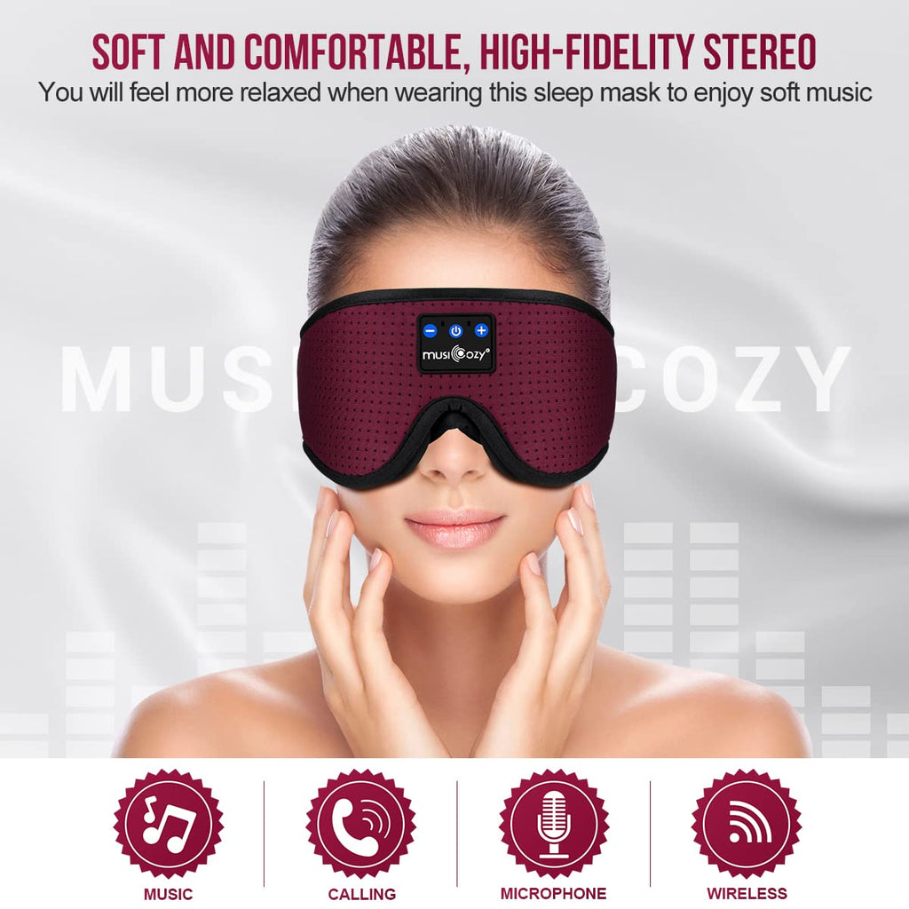 3D Bluetooth Sleep Headphones Headband A976