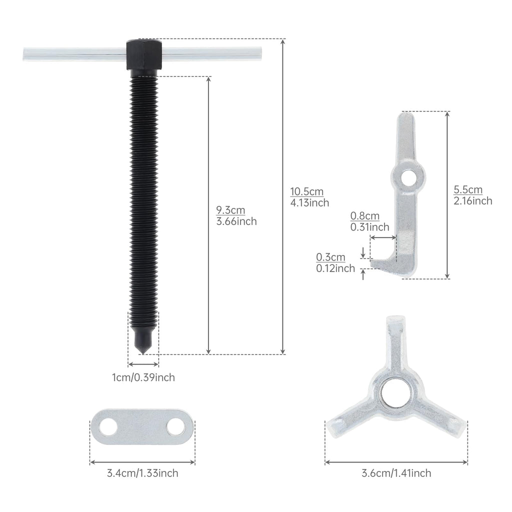 2.36 Inch Adjustable High Carbon Steel 3-Jaw Gear Puller Tool F9622