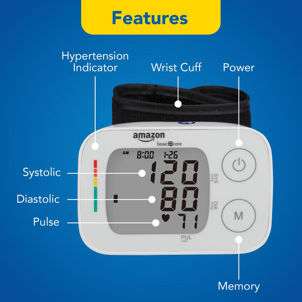 Wrist Blood Pressure Monitor with Large Display D131