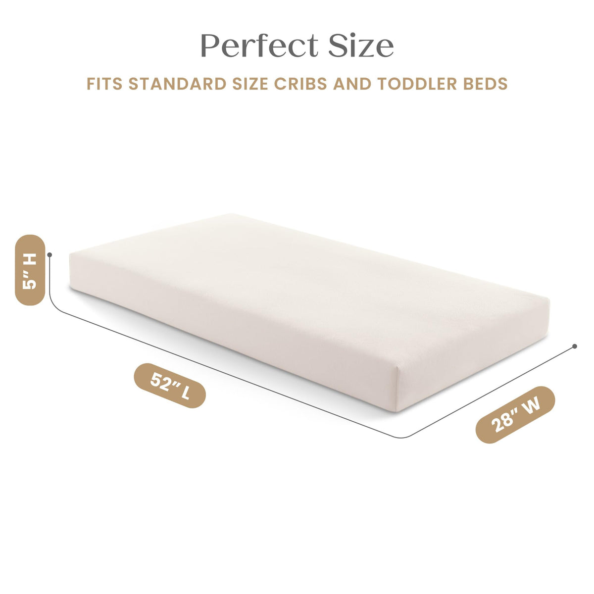 Organic Crib and Toddler Mattress E1053