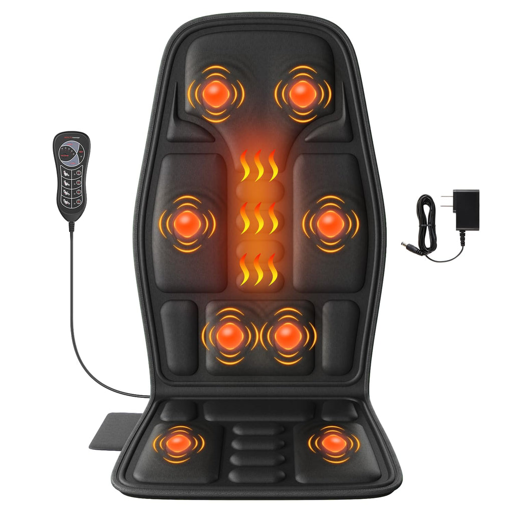 Vibration Back Massager with Heat and 8 Vibration P732