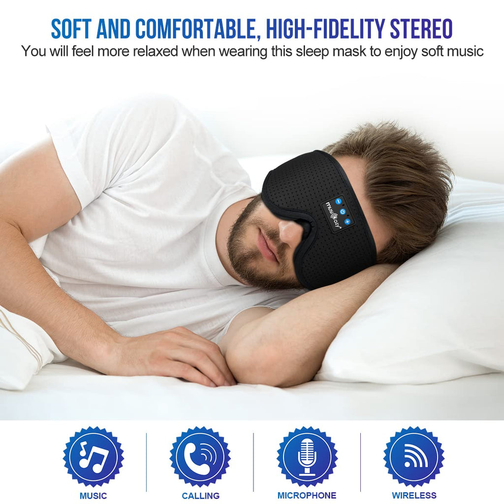 3D Bluetooth Sleep Headphones Headband A976