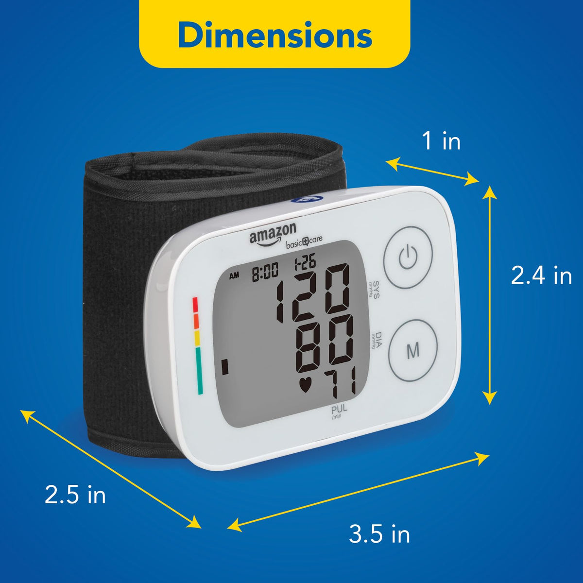 Wrist Blood Pressure Monitor with Large Display D131