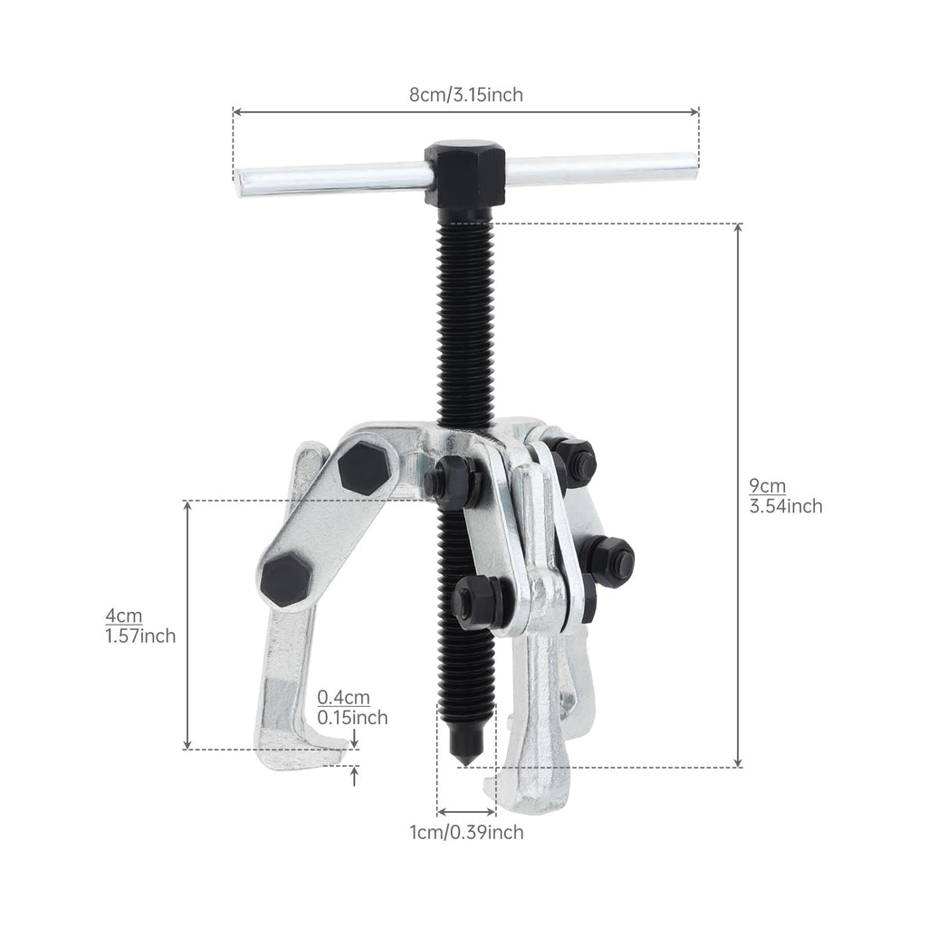 2.36 Inch Adjustable High Carbon Steel 3-Jaw Gear Puller Tool F9622