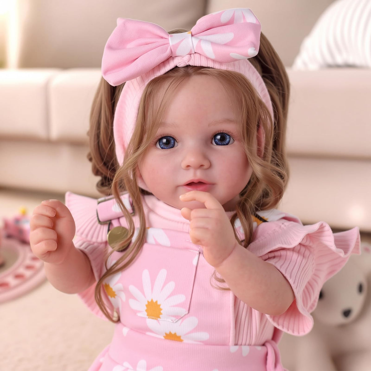 20inch Realistic Reborn Baby Dolls with Poseable Limbs Rooted Hair K9434
