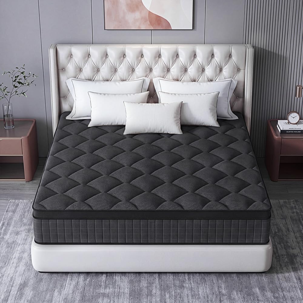 Queen 14 Inch Medium Firm Hybrid Mattress F42103