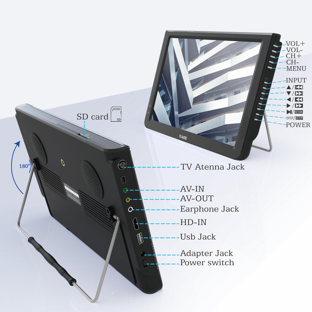 Portable Battery Powered Digital TV with Stand P788297