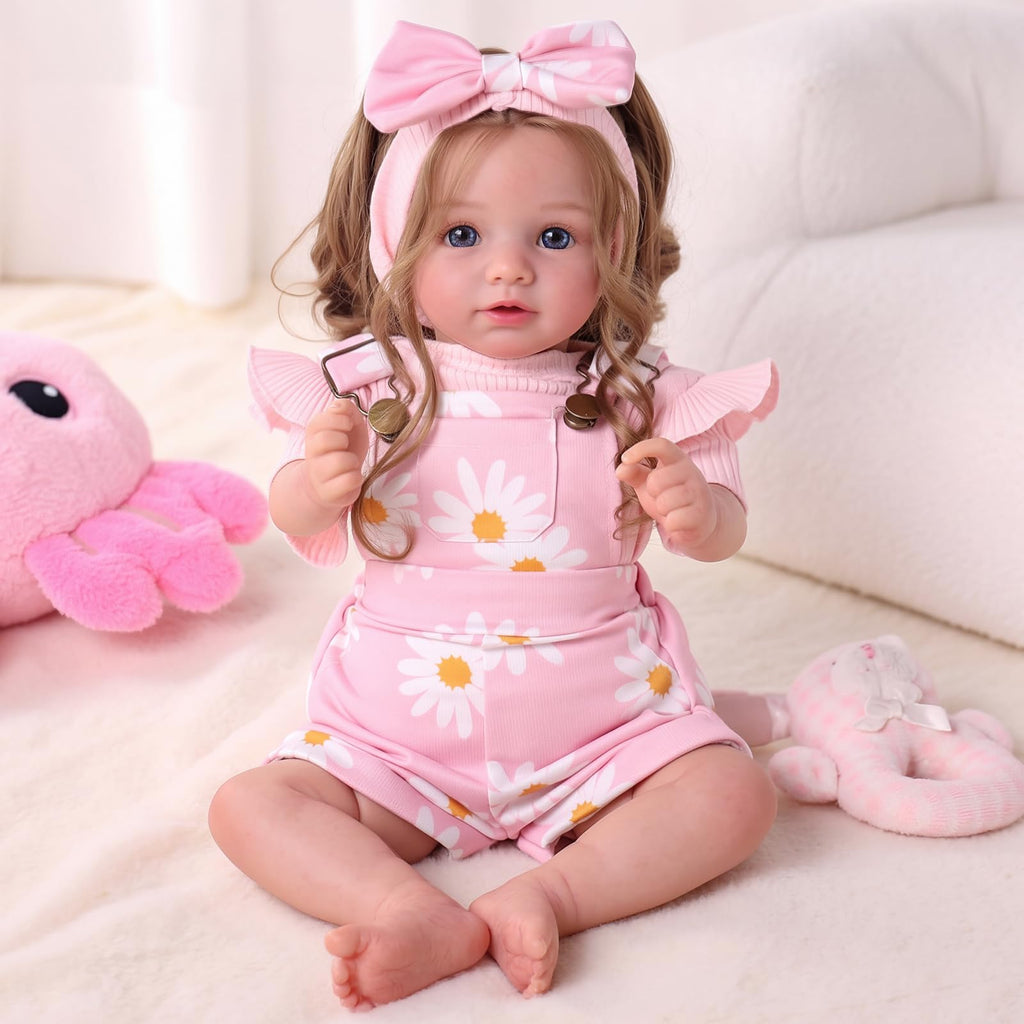 20inch Realistic Reborn Baby Dolls with Poseable Limbs Rooted Hair K9434