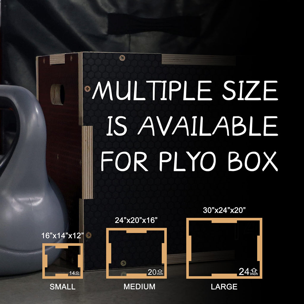 3 in 1 Non-Slip Wooden Plyo Box S111308