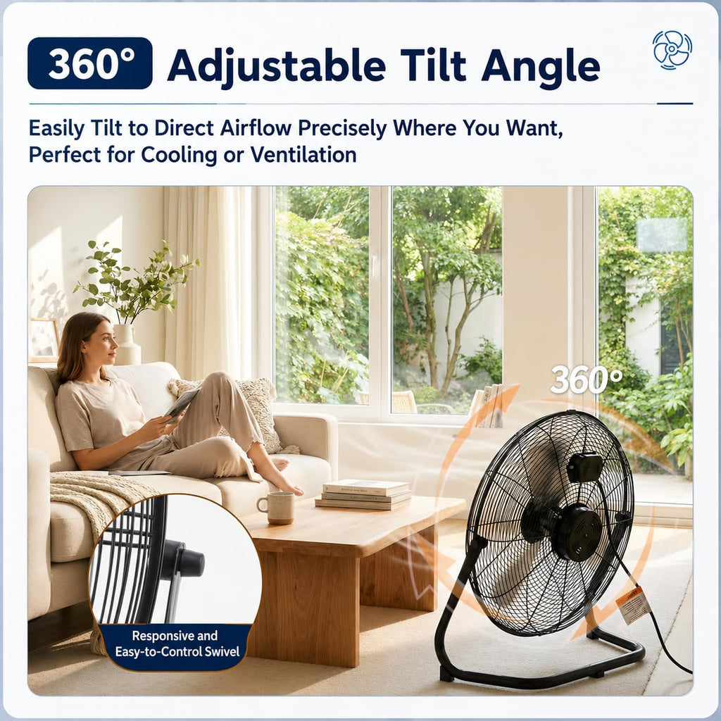 20 Inch High Velocity Floor Fan P18114