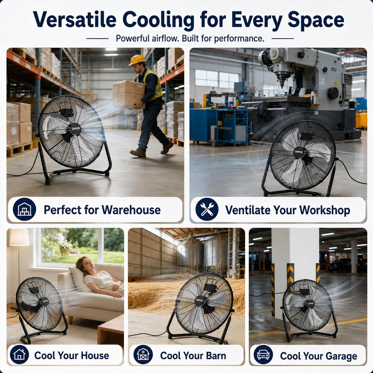 20 Inch High Velocity Floor Fan P18114
