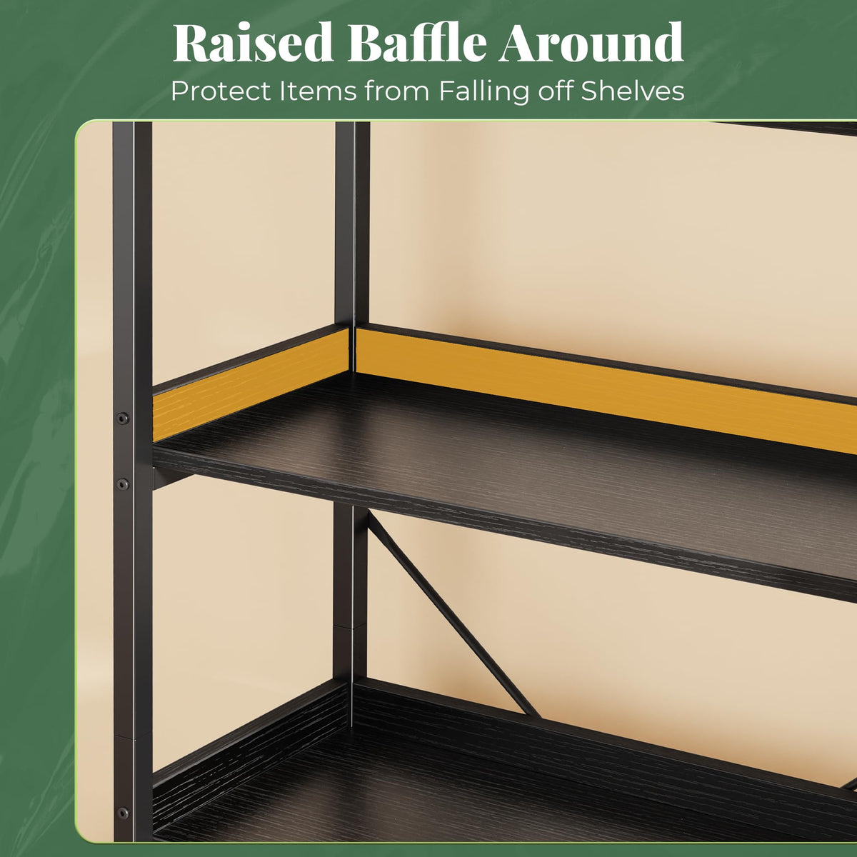 5 Tier Bookshelf with 10 Open Shelves A642546