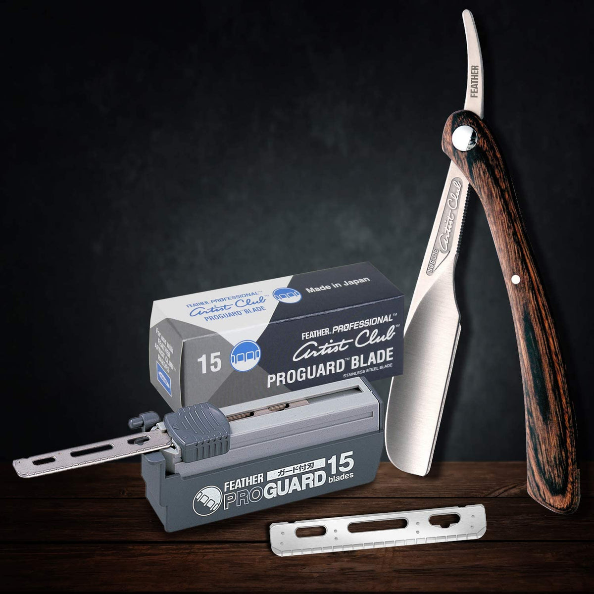 Single Straight Edge Razor Blades with Guard, 5 Pack of 15 Z8870