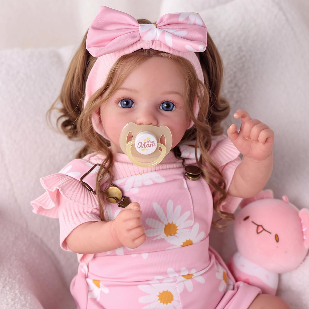 20inch Realistic Reborn Baby Dolls with Poseable Limbs Rooted Hair K9434