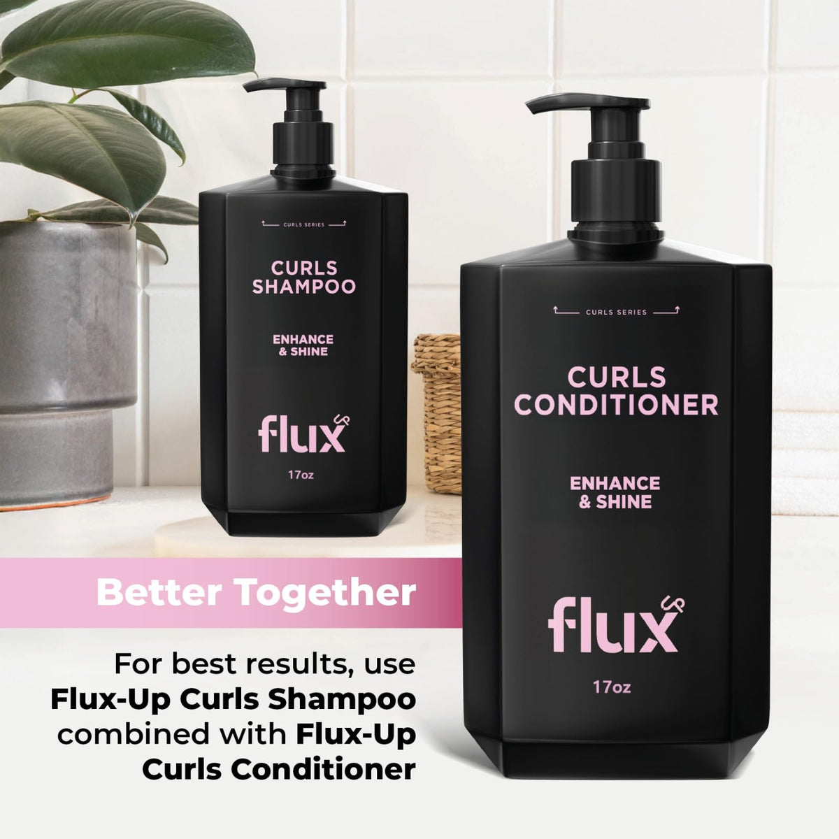 Curly Hair Shampoo & Conditioner Set Sulfate-Free 8 fl oz A5209