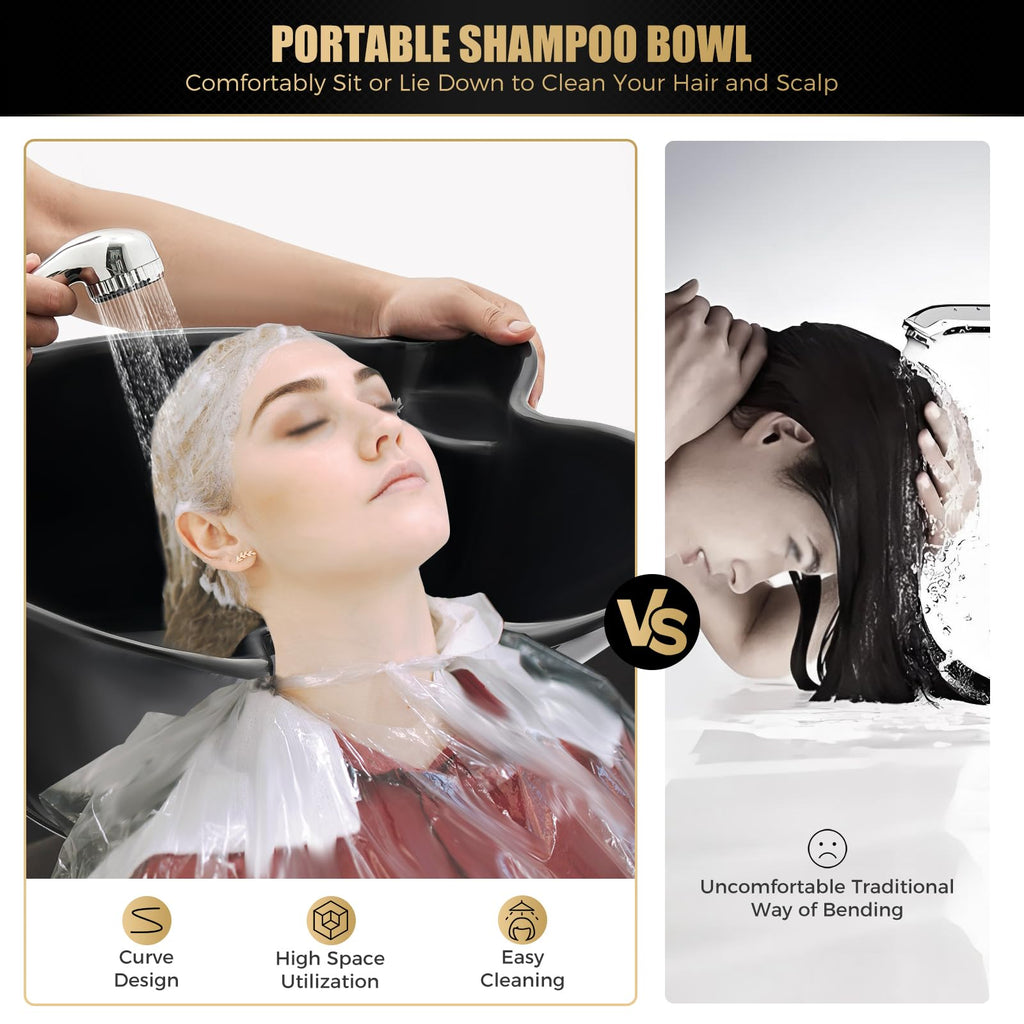 Portable Shampoo Bowl with Electric Pump S647