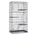 3/4-Tier Wire Cat Cage Playpen Kennel with Hammock G4383