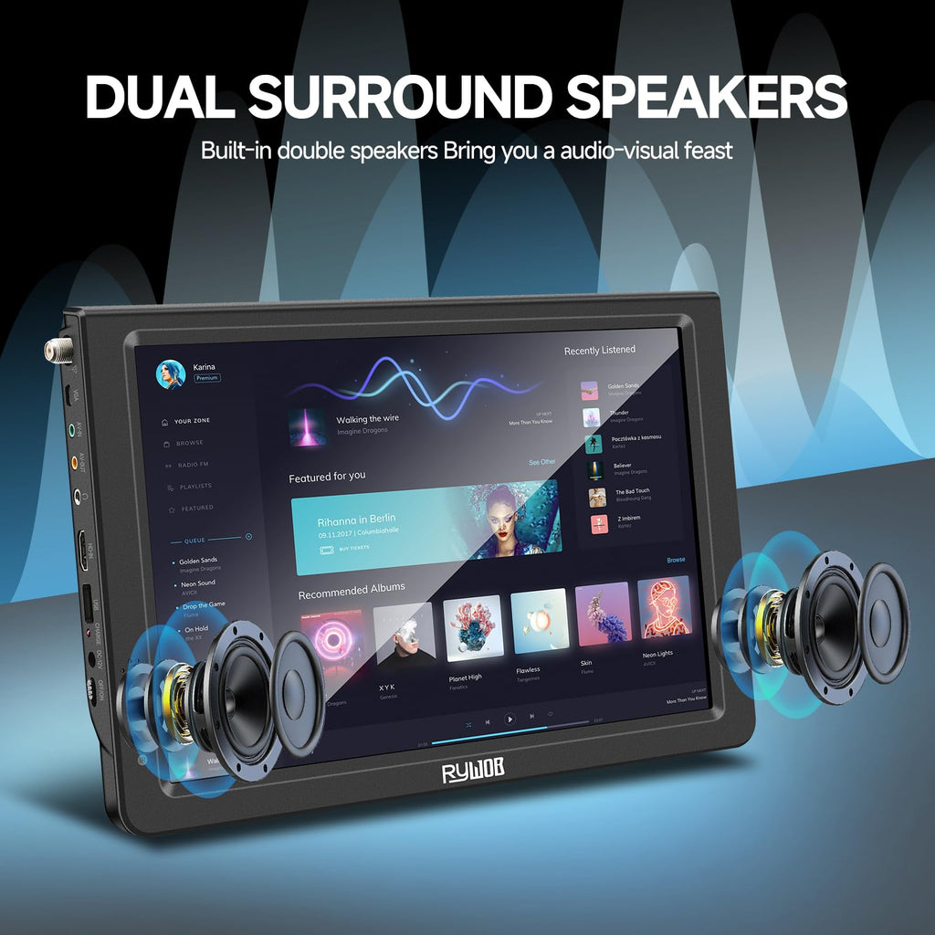 Portable Battery Powered Digital TV with Stand P788297