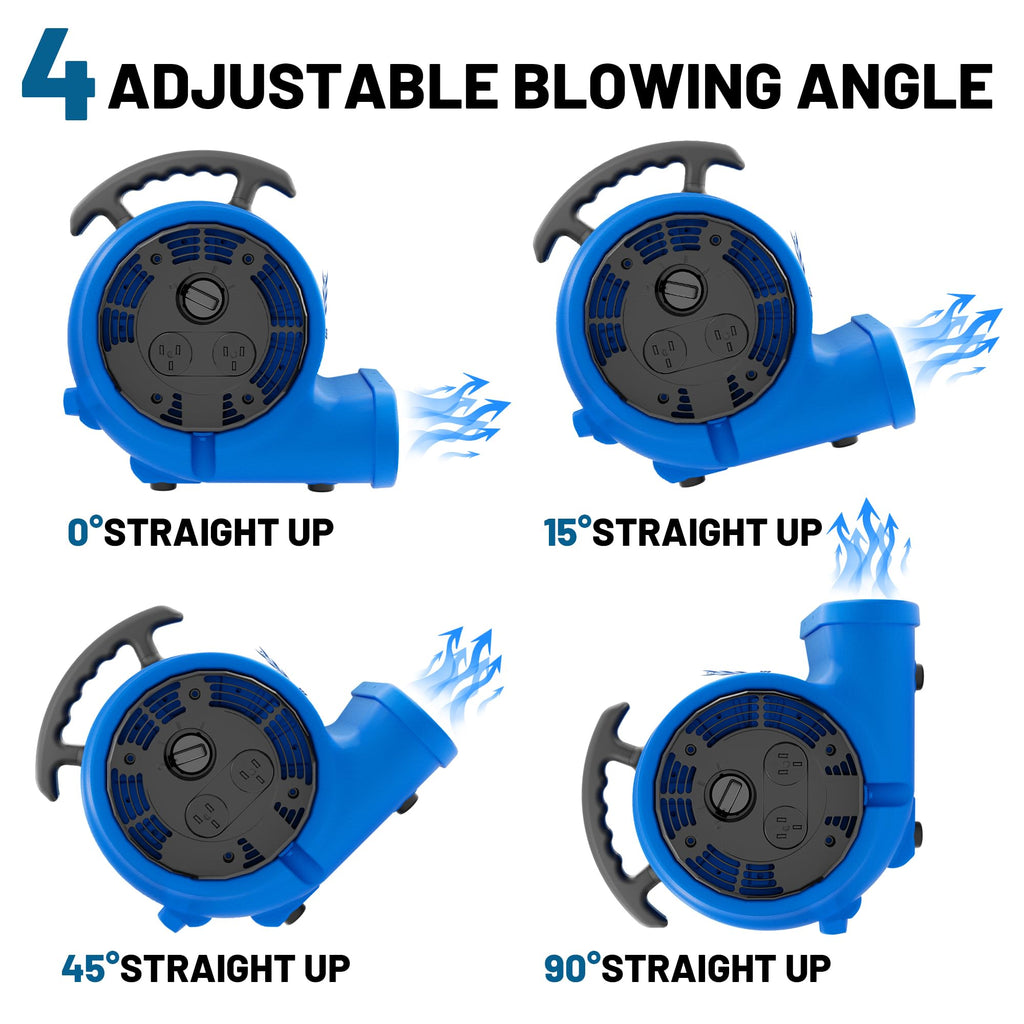 Industrial 1/3HP 1200CFM Air Mover Blower Fan J2941