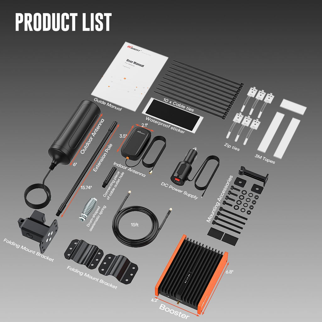 Cell Phone Signal Booster for Off Road Vehicles X1044
