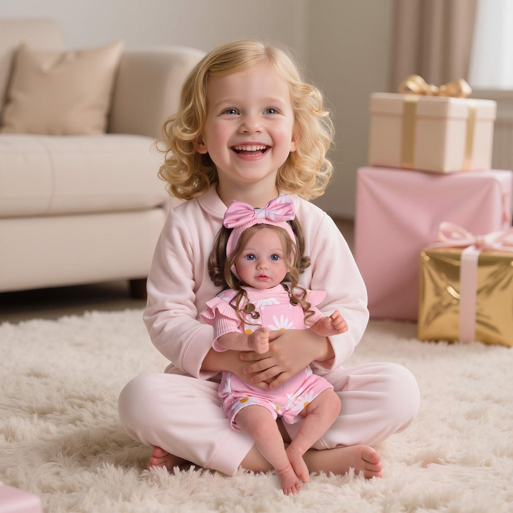 20inch Realistic Reborn Baby Dolls with Poseable Limbs Rooted Hair K9434