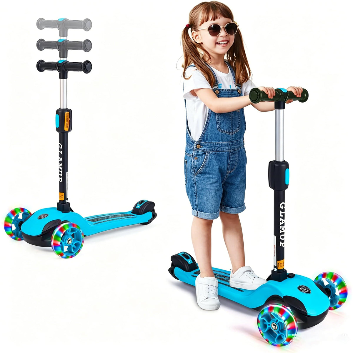 2-in-1 Folding 3 Wheel Kick Scooter T569650