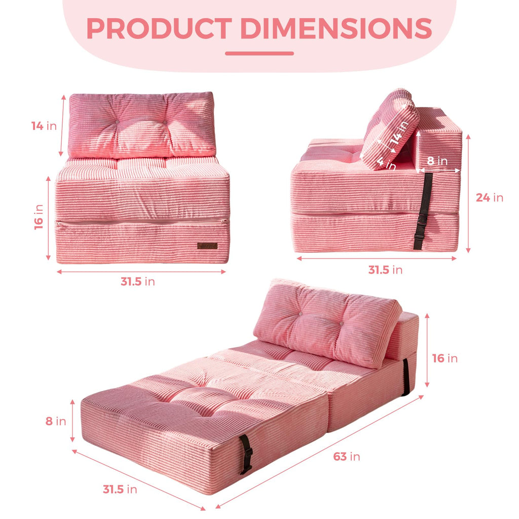 Folding Sofa Bed with Pillow P25530
