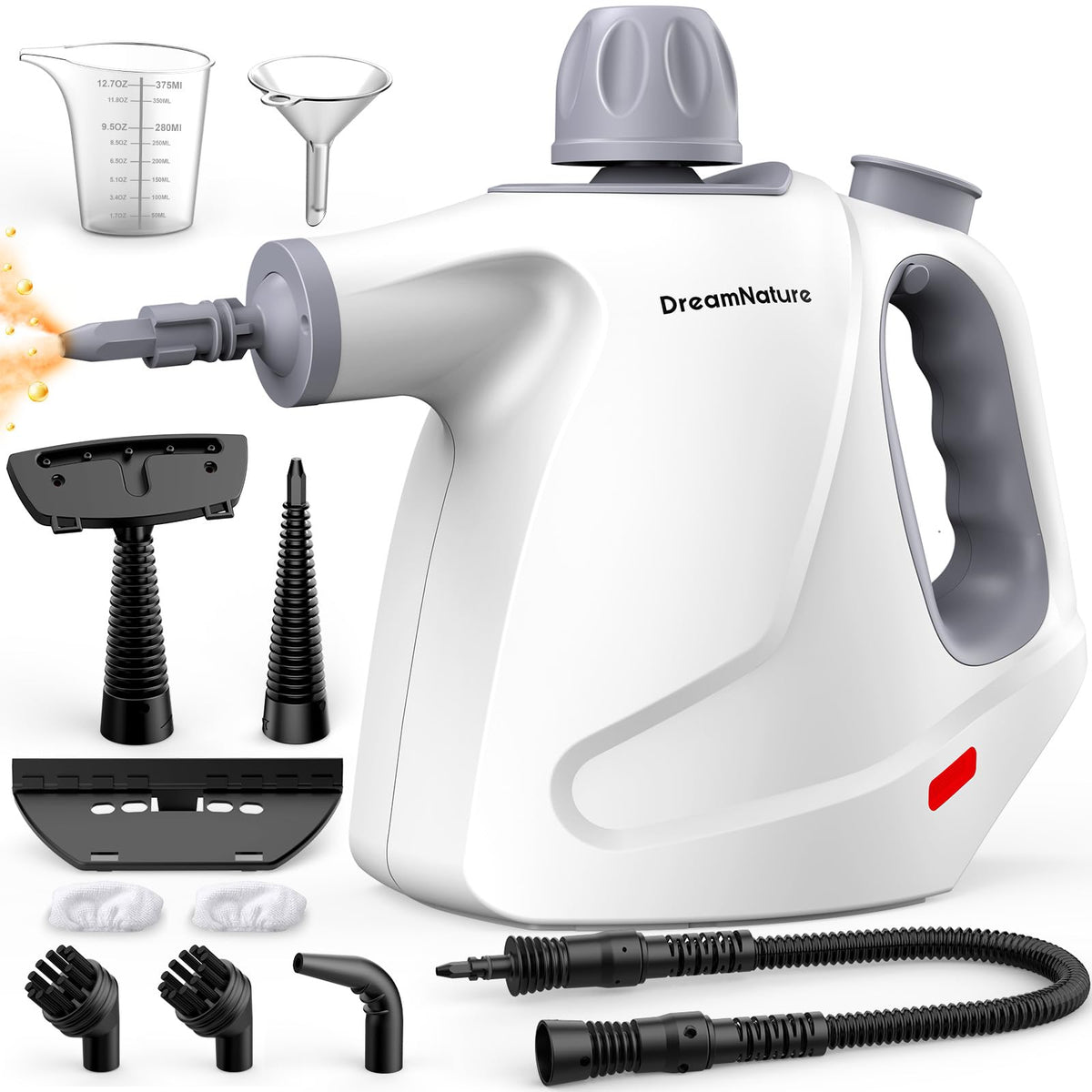 Handheld Pressurized Steam Cleaner with 11-Pieces Accessories L91085