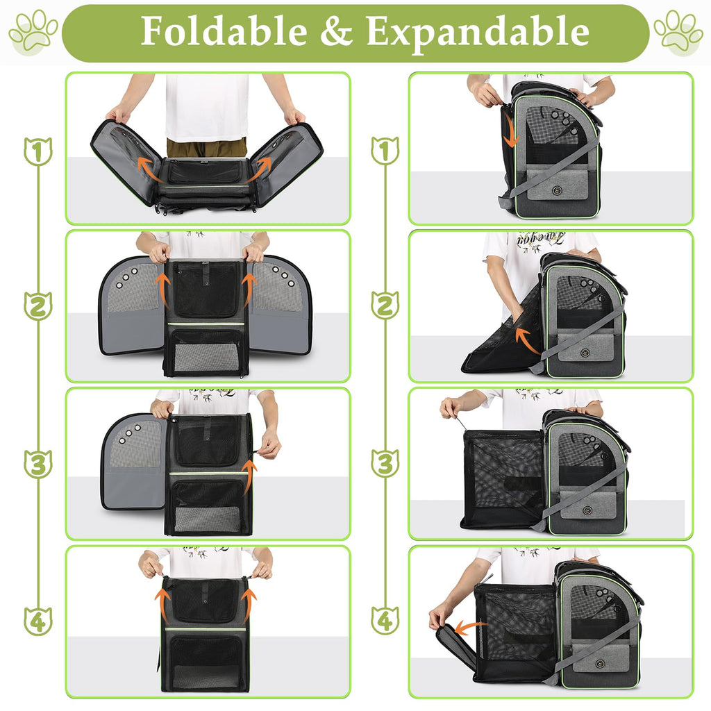 Large Soft Expandable Cat Carrier Backpack C8352