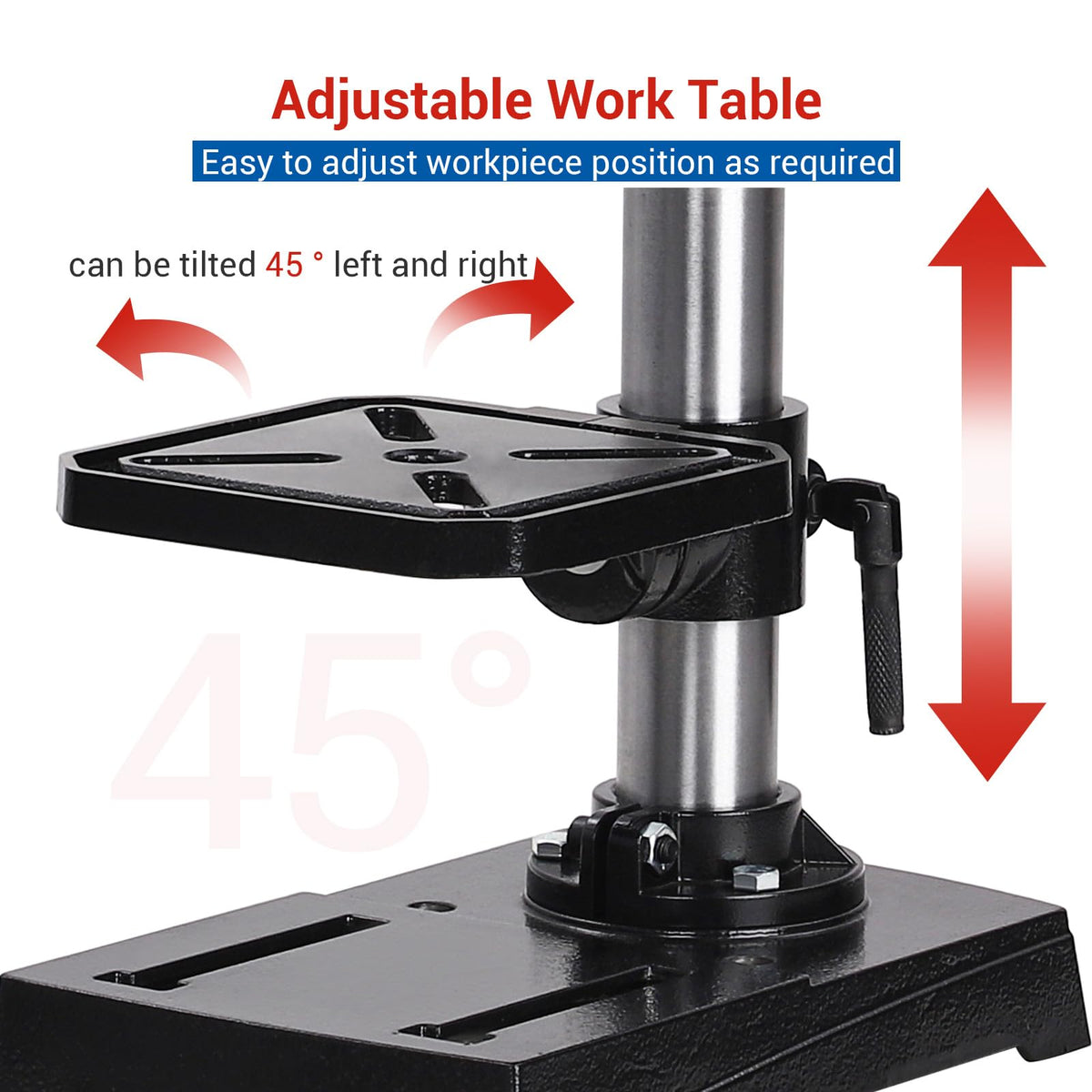 8 Inch 2.5A Benchtop Drill Press with 5 Speed Adjustable T12877